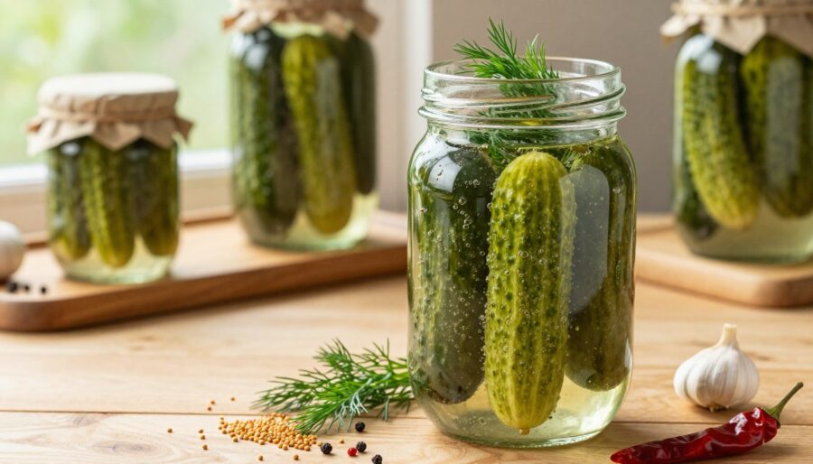 Proces fermentacji ogórków kiszonych Proces fermentacji ogórków kiszonych