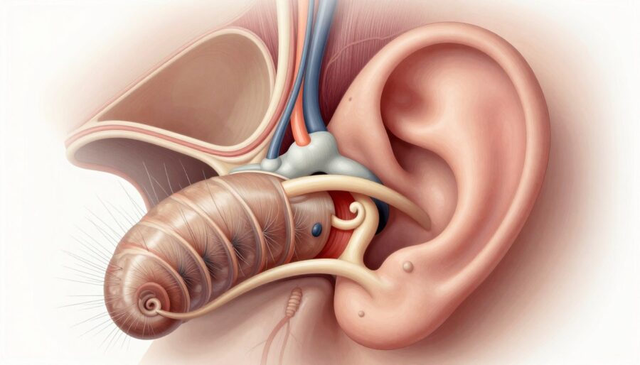 anatomia ucha wewnętrznego i ślimak