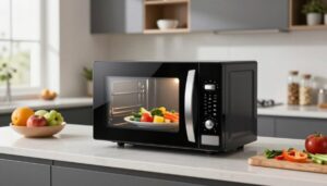 kuchenka mikrofalowa w nowoczesnej kuchni