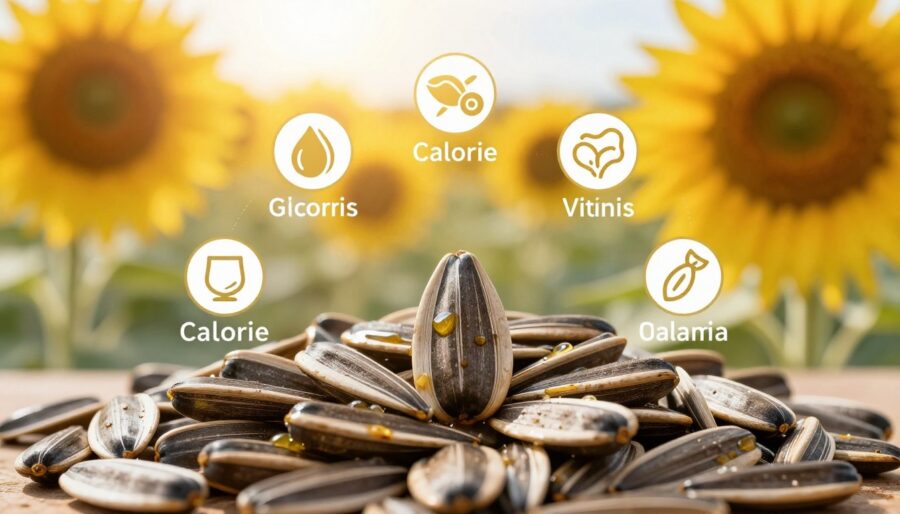 wartości kaloryczne słonecznika