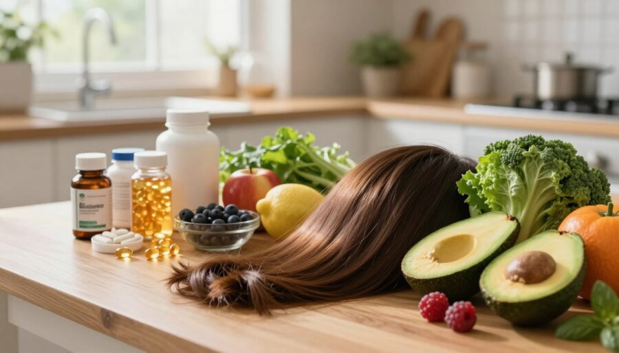 wpływ diety na włosy